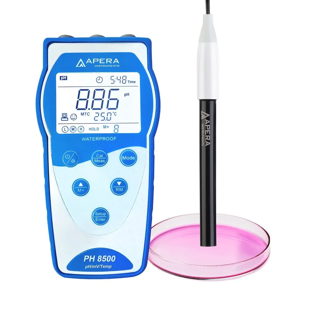 PH8500-FT pH Meter for Surface Measurements with GLP Memory Function and Data Output